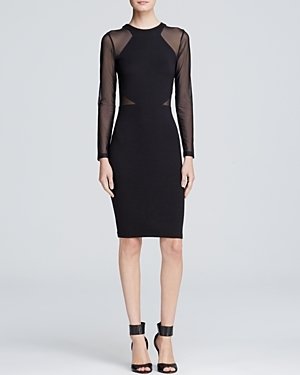 French Connection Dress - Viven Paneled Long Sleeve
