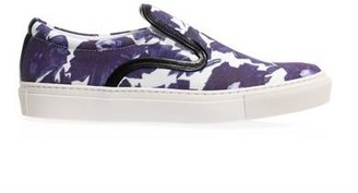 Mother of Pearl Floral slip-on trainers