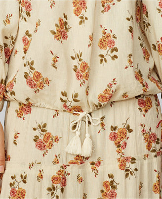 Denim & Supply Ralph Lauren Puff-Sleeve Floral-Print Tunic