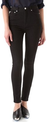 BLK DNM High Waisted Legging Jeans with Ankle Zip 8