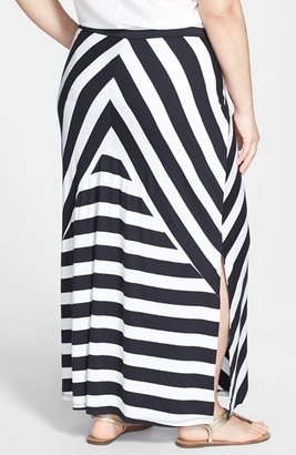 Jessica Simpson 'Bree' Stretch Knit Maxi Skirt (Plus Size)