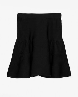 Intermix Exclusive For Fit & Flare Ribbed Seam Inset Skirt