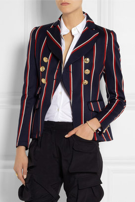 Altuzarra Seth striped wool and cotton-blend blazer