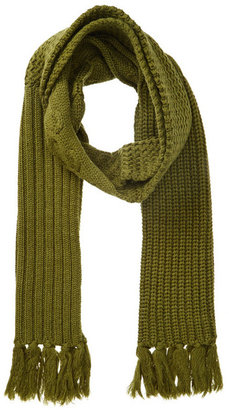 Rogue Multi Knit Wool Fringe Scarf