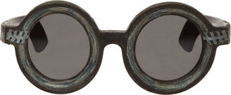 Julius Black Inset Chain Kuboraum Edition Sunglasses