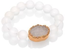 Nest Quartz Crystal & Druzy Agate Bracelet