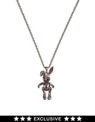 ASOS Bill Skinner Exclusive For Articulated Rabbit Necklace