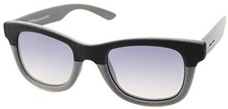 Italia Independent 0090V2 I-V 009 071 Black Grey Velvet Plastic Sunglasses Grey Gradient Lens