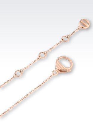 Emporio Armani Gold-Plated Necklace With Swarovski