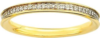 Stacks & Stones 18k Gold Over Silver 1/5-ct. T.W. Diamond Stack Ring
