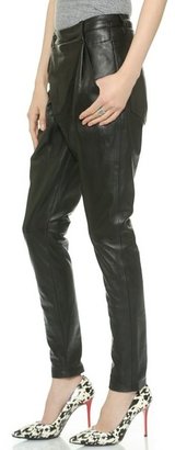 R 13 Leather X-Over Pants