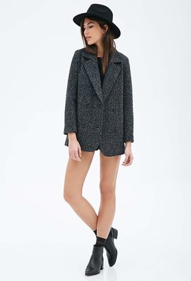 Forever 21 Bouclé Boxy Double-Breasted Coat