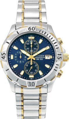 Citizen Men's Chronograph Two Tone Stainless Steel Bracelet Watch 41mm AN3394-59L