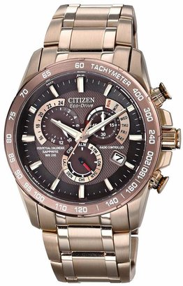 Citizen Eco-Drive Perpetual Chrono A.T. Radio-Controlled Bracelet Mens Watch