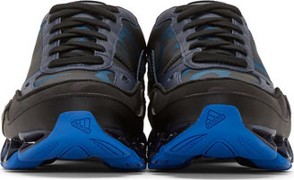 Raf Simons Blue & Black Adidas Edition Bounce Sneakers