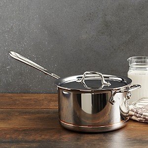 All-Clad Copper Core 2 Quart Covered Sauce Pan