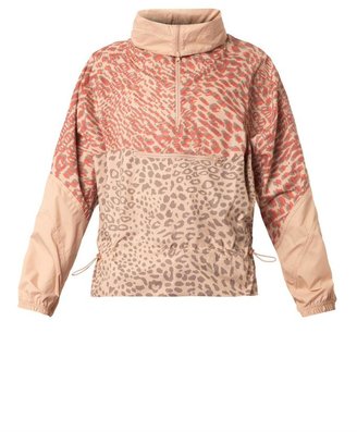 adidas by Stella McCartney Leopard-print lightweight jacket