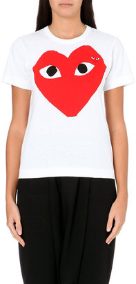 Play Heart-Print Cotton-Jersey T-Shirt