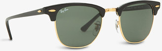 Ray-Ban Ebony Clubmaster sunglasses with green lenses RB3016 49, Mens, Ebony/ arista