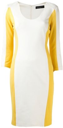 Piazza Sempione color block fitted dress