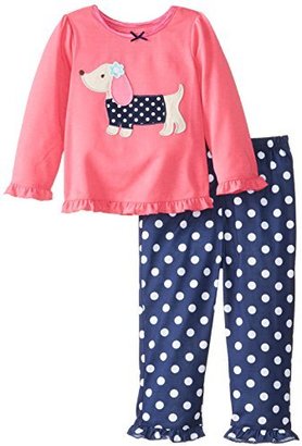 Little Me Little Girls'  Hot Dog 2-Piece Poly Pajama