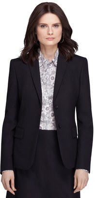 Brooks Brothers Petite Stellita Fit Two-Button Wool Jacket