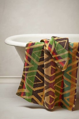 Anthropologie Fresco Towels Retro Gold Towel