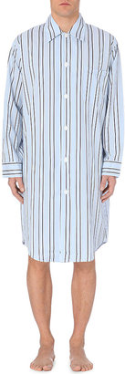 Derek Rose Varied Stripe Cotton Nightshirt - for Men