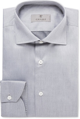 Canali Grey Cotton Shirt
