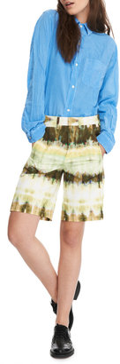 MSGM Tie-Dye Cotton Shorts