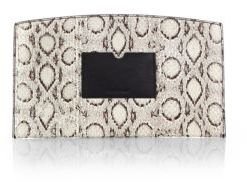 Reed Krakoff Atlantique Leather-Trimmed Snakeskin Pouch