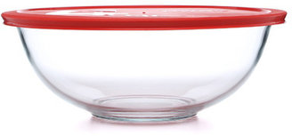 Pyrex Smart Essentials 4 Qt Mixing Bowl with Red Plastic Cover