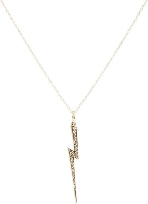 Ileana Makri Women's Diamond & Gold Thunder Pendant Necklace-Colorless