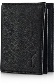 Polo Ralph Lauren Pebbled Leather Window Billfold Wallet