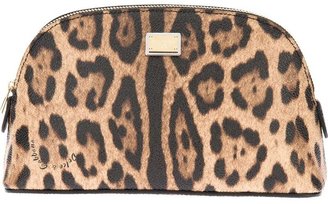 Dolce & Gabbana leopard print make up bag