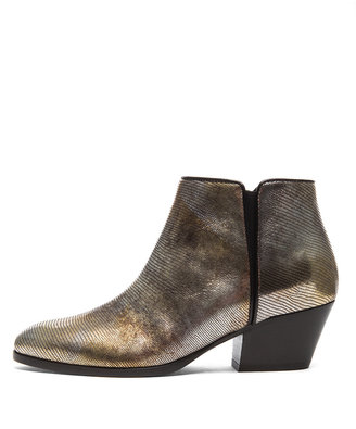 Giuseppe Zanotti Daddy Embossed Leather Ankle Booties in Tallin