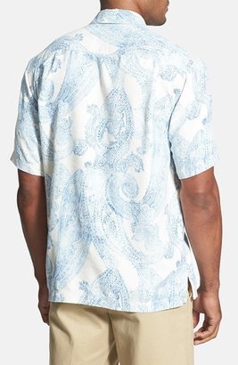 Tommy Bahama 'Paisley Pipeline' Original Fit Silk Campshirt