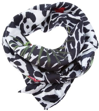 Givenchy floral print silk scarf