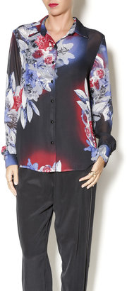 KUT from the Kloth Quinn Floral Blouse