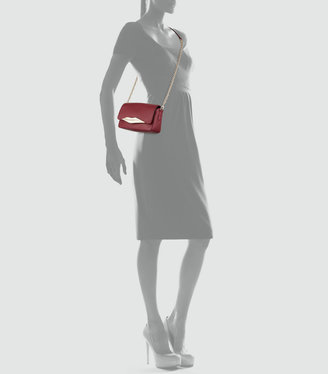 Diane von Furstenberg Flirty Leather Mini Crossbody Bag, Cherry