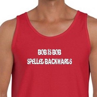 American Apparel BOB Is BOB Spelled Backwards funny T-shirt Novelty gift Men's Tank Top