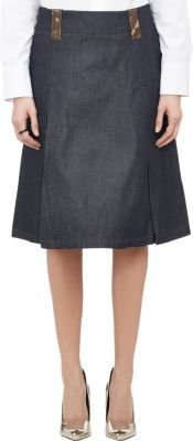 Acne Studios Kate Knee-Length Pleated Skirt
