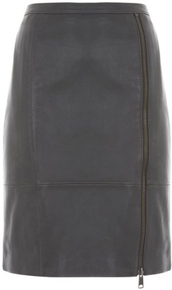 Mint Velvet Leather pencil skirt