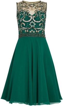 House of Fraser Dynasty Fit and flare sleeveless sequin bodice dress