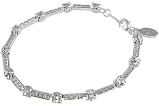 Carolee Crystal Bar Bracelet, Silver