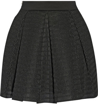 Maje Kosette wafer-mesh mini skirt