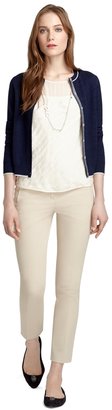Brooks Brothers Cable Knit Wool Cardigan