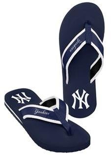 New York Yankees onanislandinthesun.com MLB Contour Flip Flops
