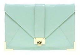 ASOS Clutch Bag With Strap And Fitting - Green