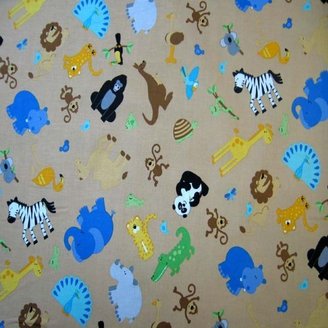 Graco SheetWorld Fitted Pack N Play Sheet - Jungle Animals - Made In USA - 27 inches x 39 inches (68.6 cm x 99.1 cm)